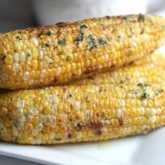 Grilled Corn with Parmesan Garlic Butter