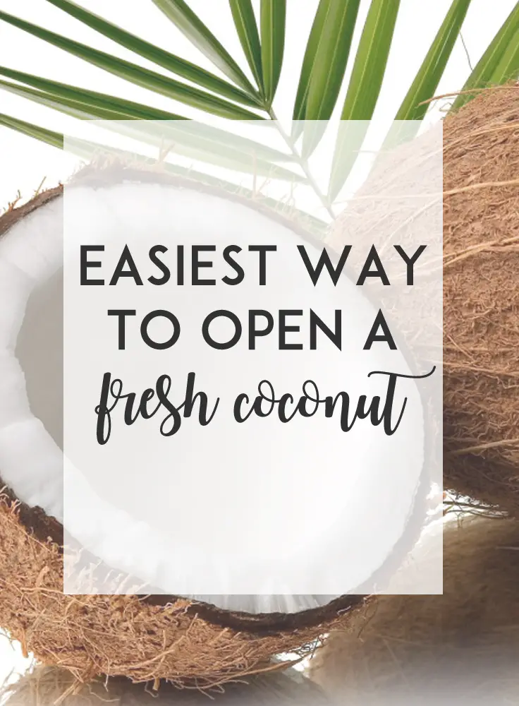 Opening a fresh coconut is easier than you'd think!