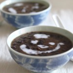 Chinese Coconut Red Bean Soup with Tapioca Pearls