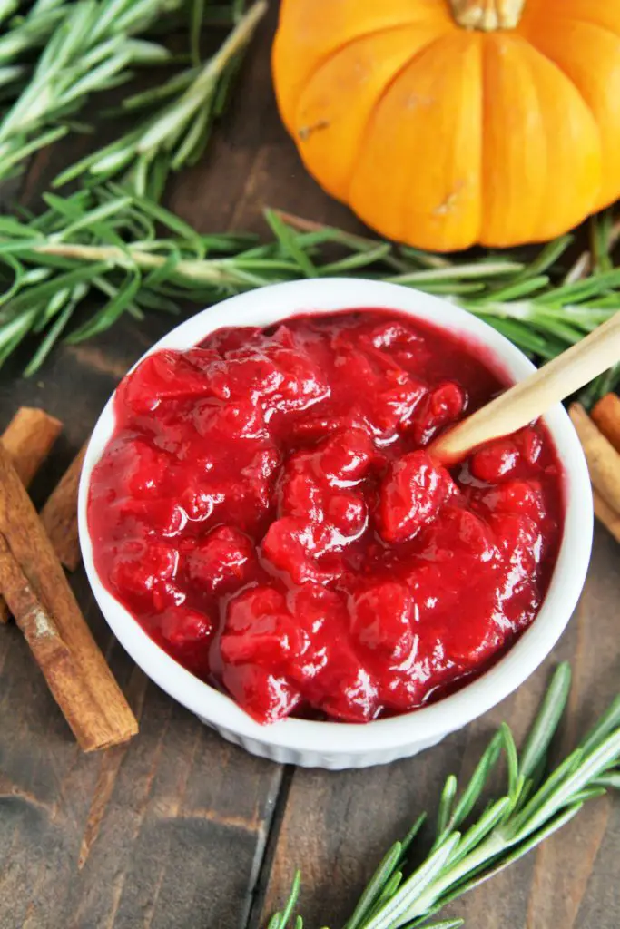 This Spiced Cranberry Sauce bursting with warm spices is the perfect addition for your Thanksgiving meal, and the best part is that it only takes 10 minutes to make!