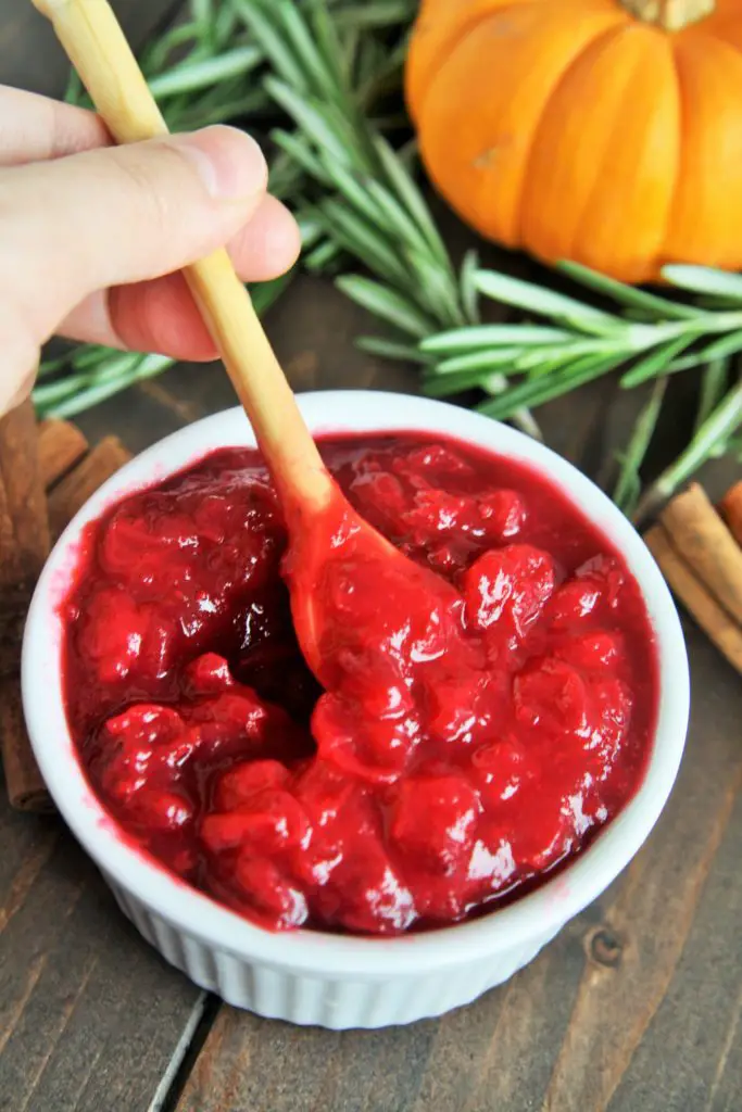 This Spiced Cranberry Sauce bursting with warm spices is the perfect addition for your Thanksgiving meal, and the best part is that it only takes 10 minutes to make!