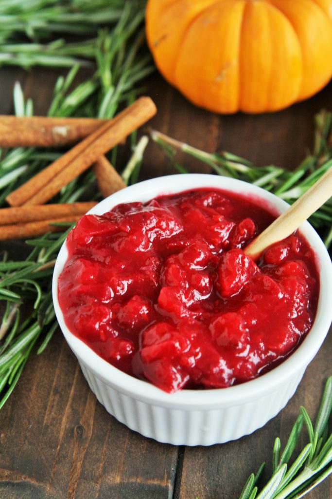 This Spiced Cranberry Sauce bursting with warm spices is the perfect addition for your Thanksgiving meal, and the best part is that it only takes 10 minutes to make!