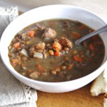 Smoked Sausage and Lentil Soup