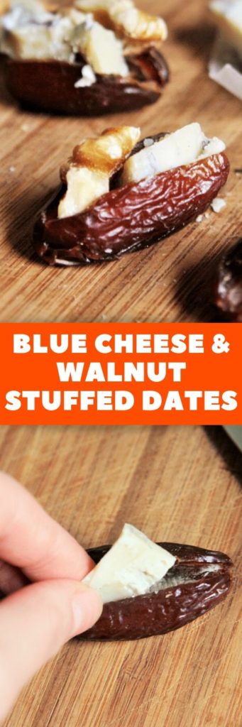 These Blue Cheese and Walnut Stuffed Dates are one those effortless appetizers that never fail to impress - simple, elegant, and the perfect combination of sweet and savory flavors!