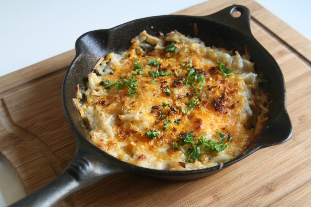 Simple Cheesy Skillet Hash Browns and Eggs