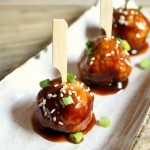 Lightened-Up Asian Hoisin Meatballs