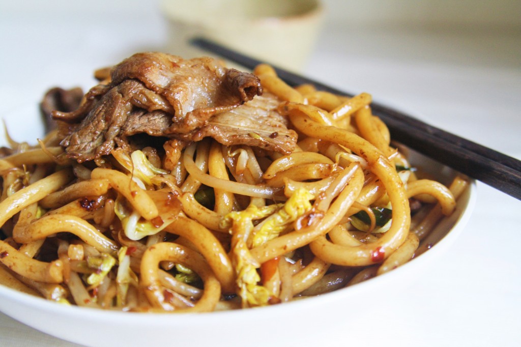 Beef Udon Stir Fry - Khin's Kitchen Yaki Udon Recipe