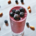 Blueberry Almond Green Protein Smoothie