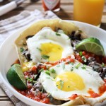 Huevos Rancheros with Homemade Refried Beans