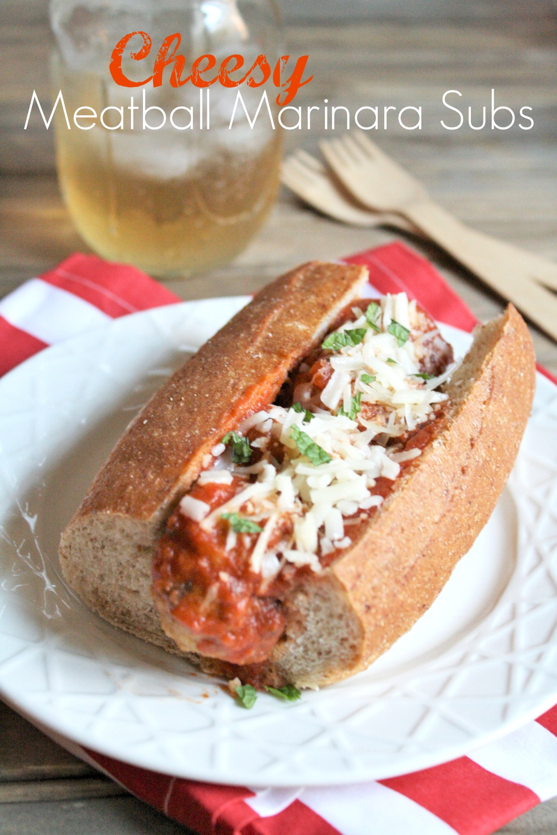 Cheesy Meatball Marinara Subs - The Tasty Bite