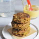Spiced Chickpea and Carrot Fritters with Curry Yogurt Sauce