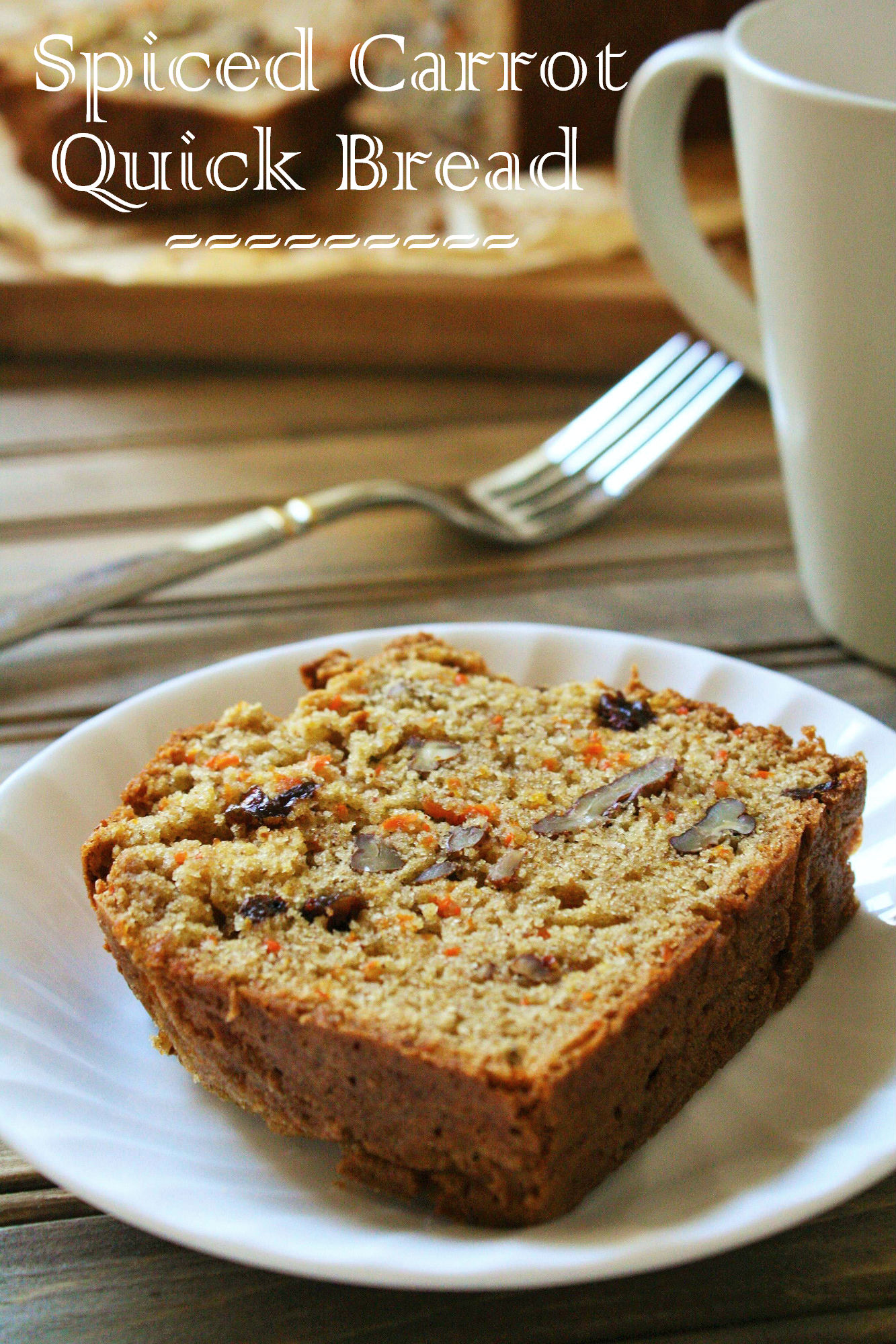 Spiced Carrot Quick Bread - The Tasty Bite
