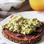 Pesto and Ricotta Eggs with Ham {Green Eggs and Ham}