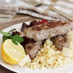 Spiced Greek Lamb Kefta with Lemon Orzo