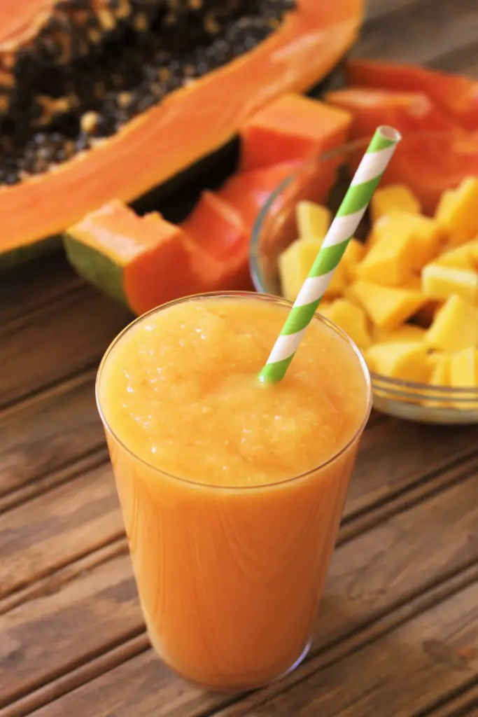 Tropical Papaya Smoothie - The Tasty Bite