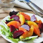 Orange and Beet Salad with Dijon Citrus Dressing {Meatless Monday}