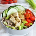 Soba Noodle Salad with Vegetables and Tofu {Meatless Monday}