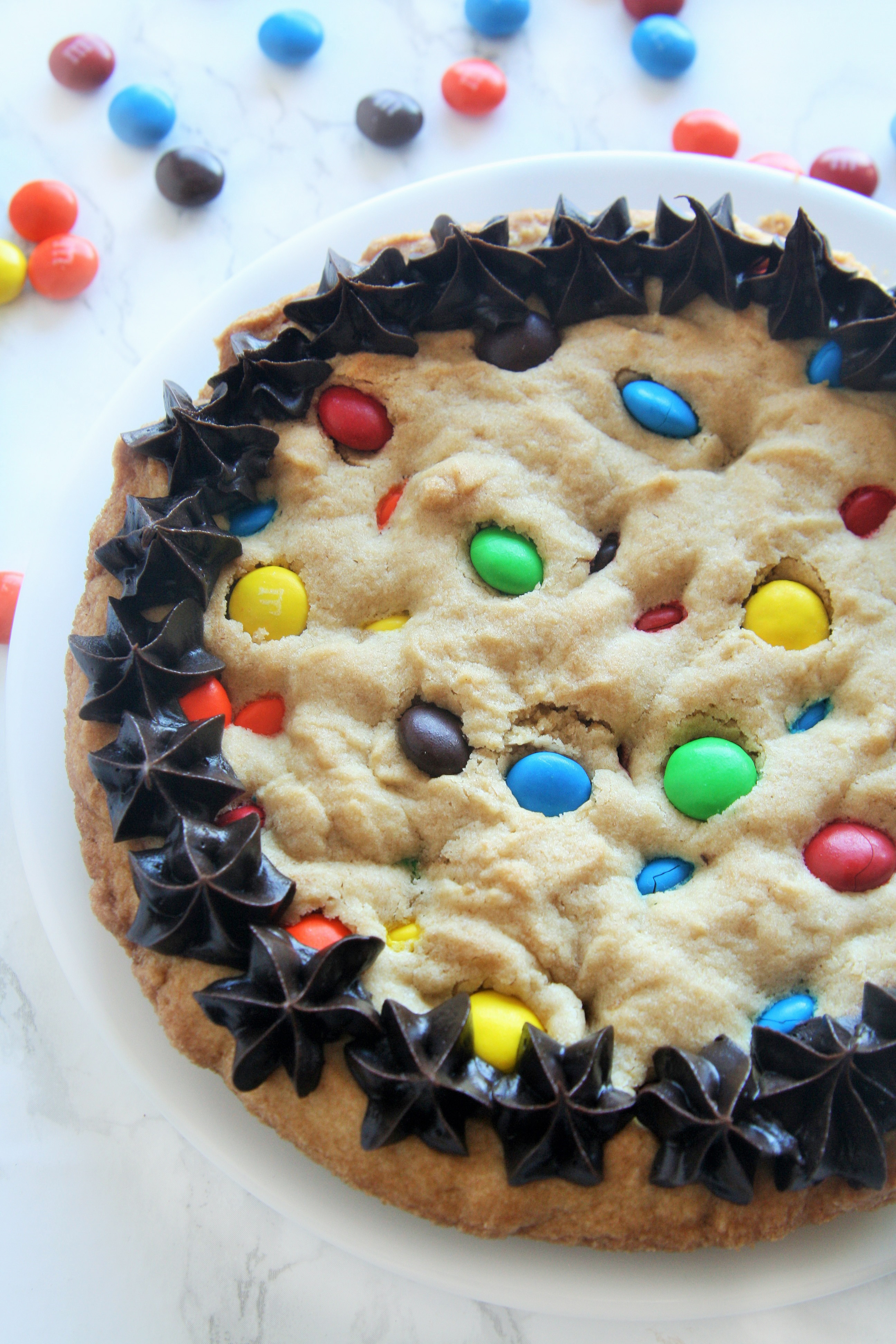 M&M's® Cookie Dough {for Giant Cookie Cake and Peanut Butter Cookie Bars} -  The Tasty Bite