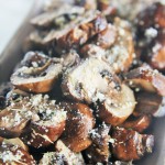 Parmesan Garlic Butter Roasted Mushrooms