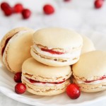 Cranberry Vanilla Bean Macarons