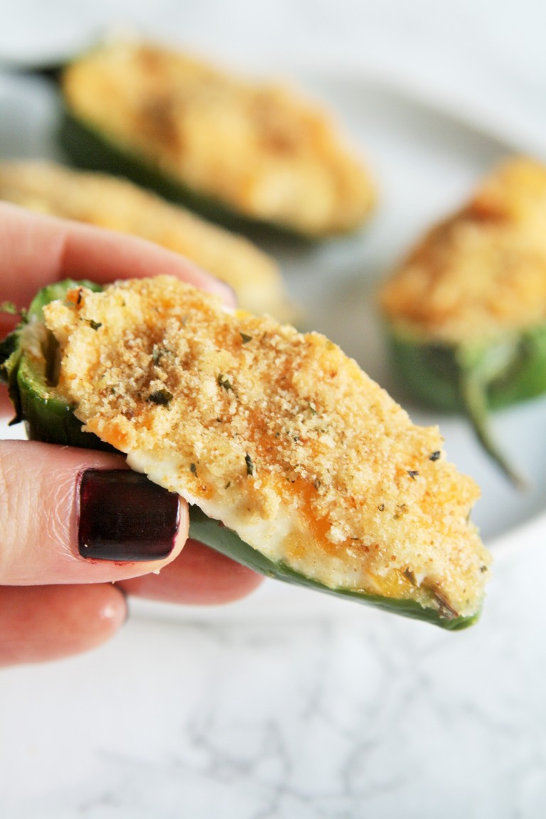 Baked Jalapeño Cheddar Poppers The Tasty Bite