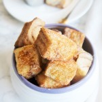 Churro Bites with Nutella Chocolate Sauce