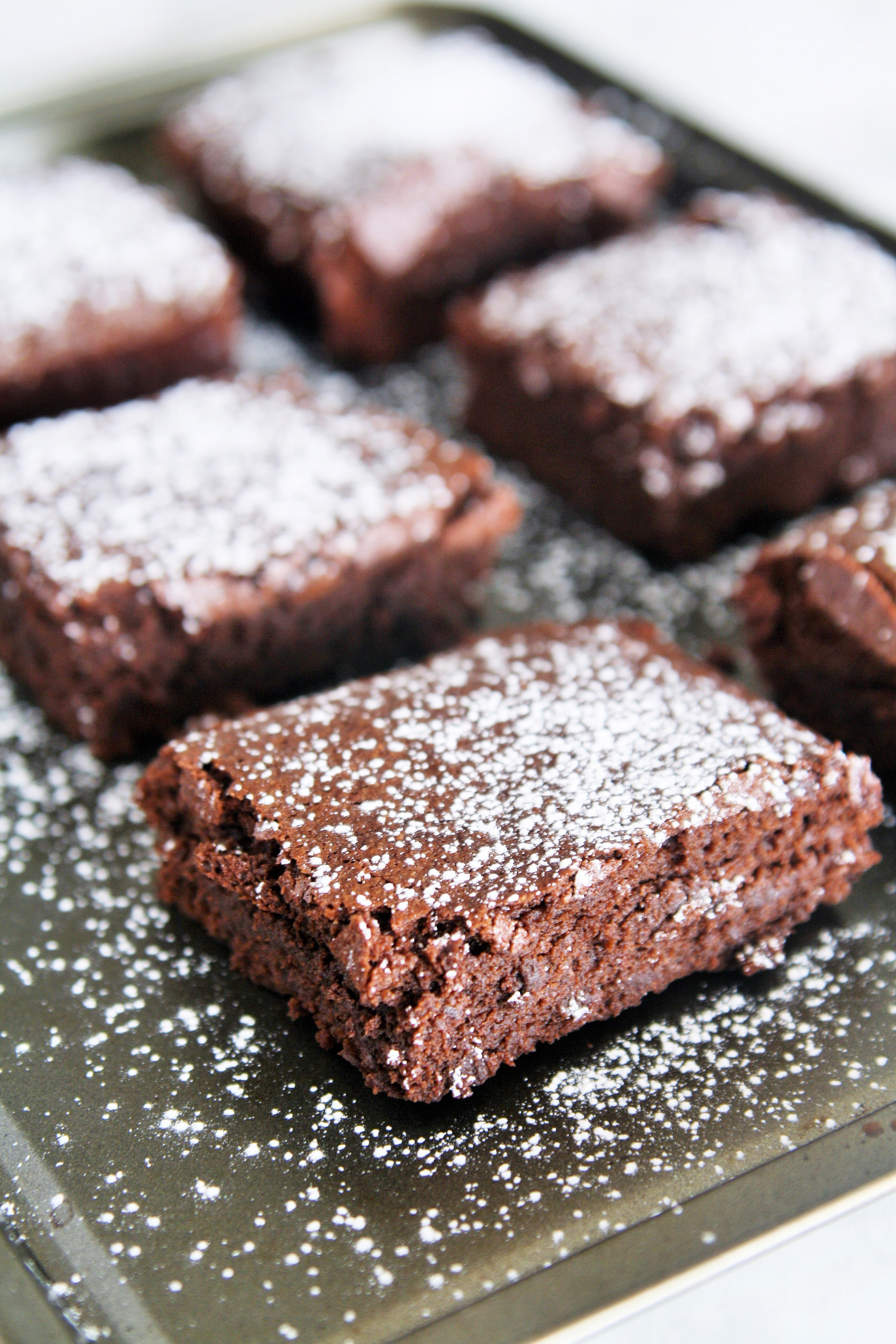 thick-chocolate-fudge-brownies-1 - The Tasty Bite