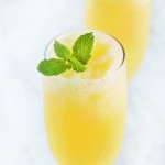 Frozen Peach Bellinis