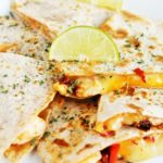 Chipotle Shrimp and Roasted Pepper Quesadillas