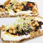 Balsamic Figs, Walnuts, and Whipped Goat Cheese Crostini