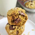 Coffee Chocolate Chip Oat Muffins