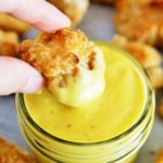 Popcorn Chicken with Mango Coconut Dipping Sauce
