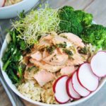 Salmon and Vegetable Whole Grain Bowls