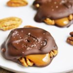 Homemade Chocolate Pecan Turtles