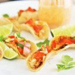 One-Bite Fish Tacos with Creamy Chipotle Sauce