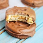 Chocolate Peanut Butter Cracker Stacks