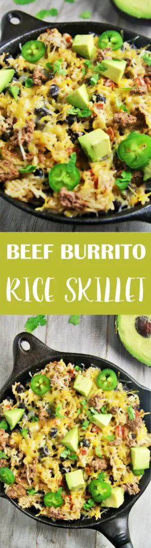Beef Burrito Rice Skillet - The Tasty Bite