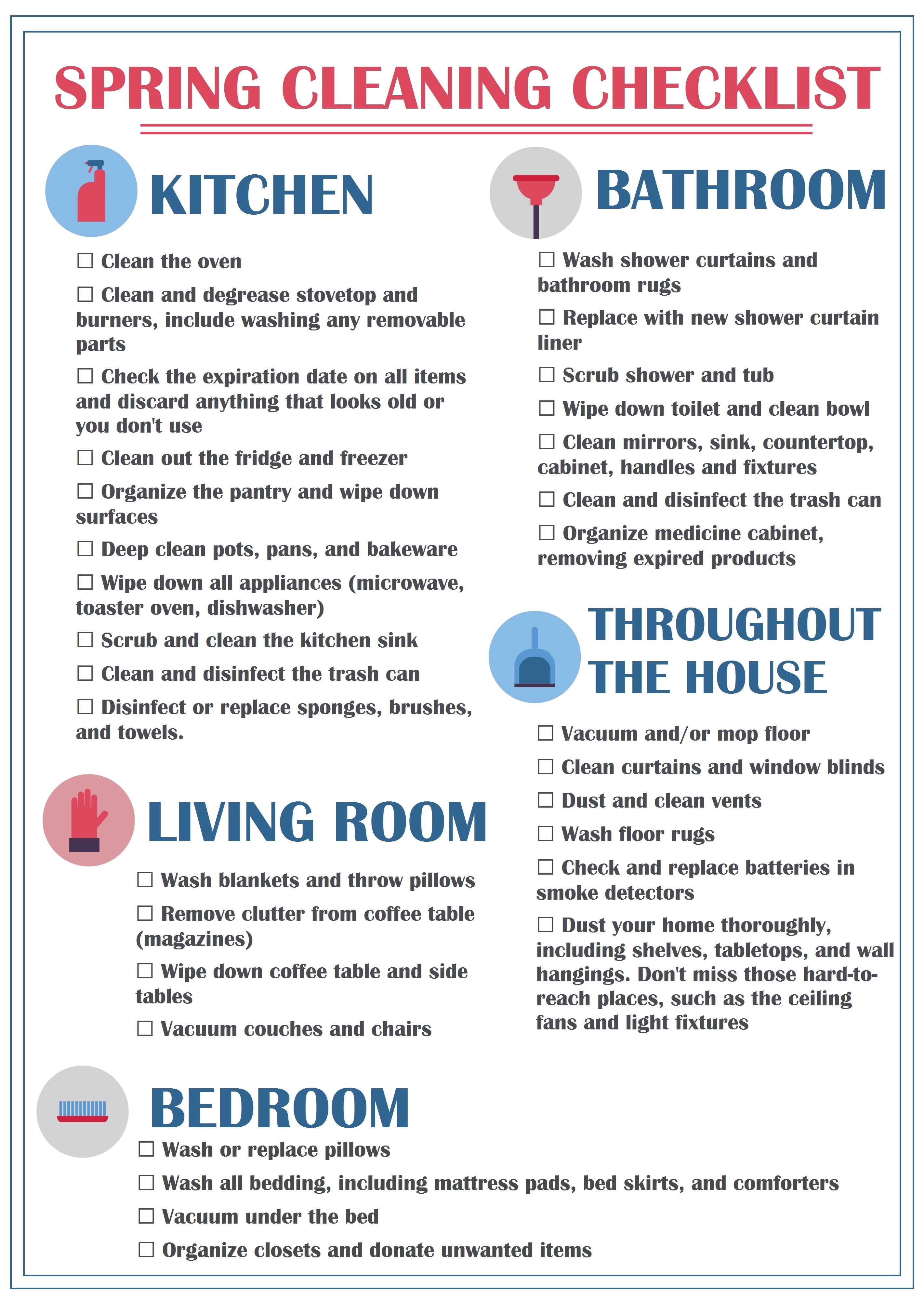 New Home Essentials Checklist. A Room by Room List of 