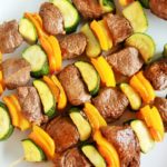 Asian Pepper Steak Kebabs