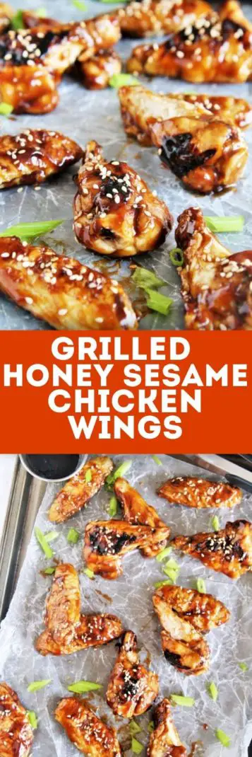 These grilled honey sesame chicken wings make a crowd-pleasing appetizer, snack, or even an entree -they'll quickly become a favorite for all of your gatherings!