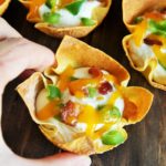 Bacon Jalapeno Popper Wonton Cups