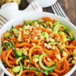 Spicy Sesame Carrot Zucchini Noodles