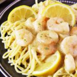 Lemon Herb Pasta with Gorton’s Simply Bake Shrimp