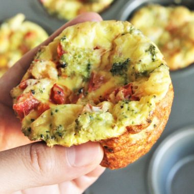 Start your day right with Healthy Breakfast Egg Muffin Cups! These portable breakfast egg cups are packed with vegetables and protein, baked to perfection in muffin tins and can be made in advance.