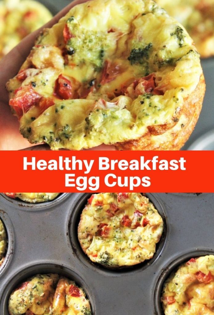 Start your day right with Healthy Breakfast Egg Cups! These portable breakfast egg cups are packed with vegetables and protein, baked to perfection in muffin tins and can be made in advance.