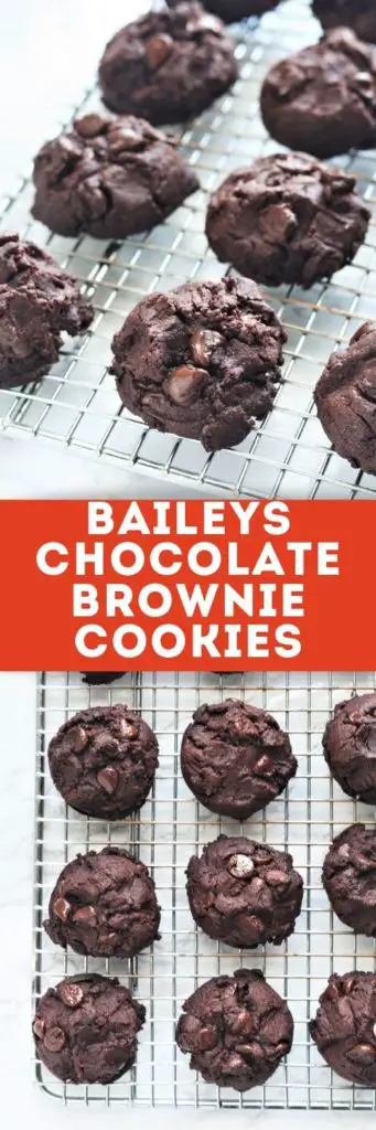 These BAILEYS® Chocolate Brownie Cookies are rich and fudgy with the taste of BAILEYS® Irish Cream. They are everything you love about brownies but in cookie form!