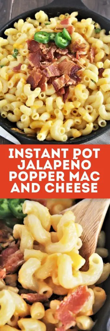 This creamy, cheesy, and hearty Instant Pot Jalapeño Popper Mac and Cheese is taken to the next level with bacon, cream cheese, and jalapeños.