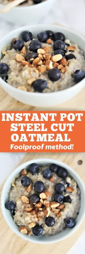 Making steel cut oatmeal in the Instant Pot is easy, foolproof, and turns out perfect every time - a warm and healthy breakfast will be ready with little effort!