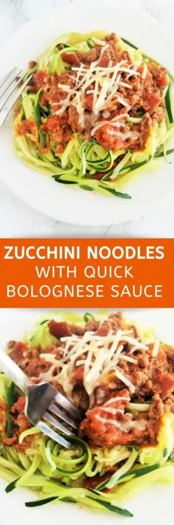 You can enjoy the perfect pasta alternative of your favorite classic dish with Zucchini Noodles with Quick Bolognese Sauce, quicker to make and lighter too!