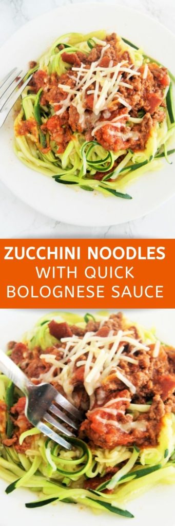 You can enjoy the perfect pasta alternative of your favorite classic dish with Zucchini Noodles with Quick Bolognese Sauce, quicker to make and lighter too!